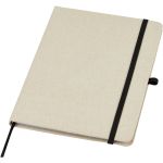 Tutico organic cotton hardcover notebook, Natural, Solid bla (10781306)