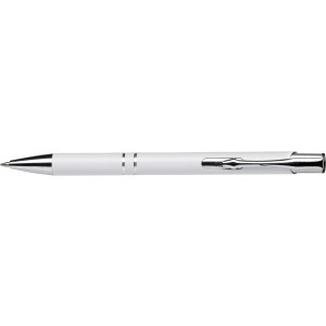 Recycled aluminium ballpen Kamari, white