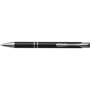 Recycled aluminium ballpen Kamari, black
