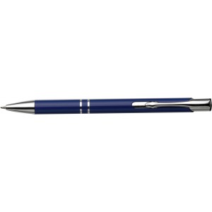 Recycled aluminium ballpen Kamari, cobalt blue