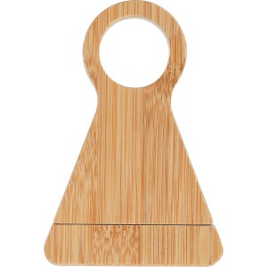 Wine bottle holder Vincio, Recycled bamboo, brown