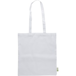 Recycled cotton shopping bag (120 gsm) Elara, White