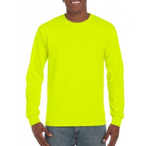 ULTRA COTTON? ADULT LONG SLEEVE T-SHIRT, Safety Green