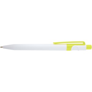 Unica recycled plastic ballpoint pen (black ink), Lime green (Plastic pen)