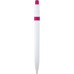 Unica recycled plastic ballpoint pen (black ink), Magenta (Plastic pen)