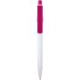 Unica recycled plastic ballpoint pen (black ink), Magenta