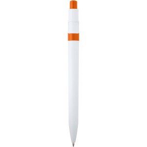 Unica recycled plastic ballpoint pen (black ink), Orange (Plastic pen)