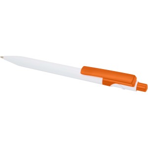 Unica recycled plastic ballpoint pen (black ink), Orange (Plastic pen)