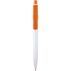 Unica recycled plastic ballpoint pen (black ink), Orange