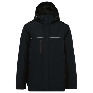 UNISEX HOODED PERFORMANCE PARKA, Black