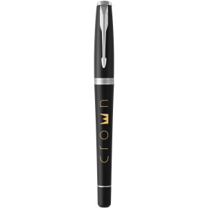 Urban fountain pen, solid black,Chrome (Metallic pen)