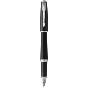 Urban fountain pen, solid black,Chrome (Metallic pen)