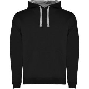 Urban kids hoodie, Solid black, Marl Grey (Pullovers)