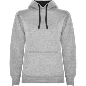 Urban women's hoodie, Marl Grey, Black