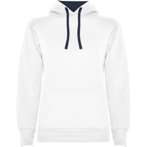 Urban women's hoodie, White, Navy Blue (Pullovers)