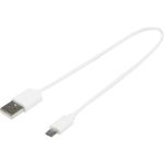 USB-A to Micro-USB TPE 2A cable, White (12422801)