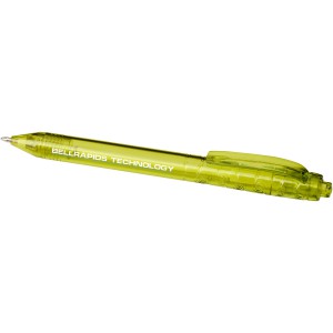 Vancouver recycled PET ballpoint pen, Transparent Lime Green (Plastic pen)