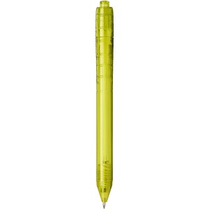 Vancouver recycled PET ballpoint pen, Transparent Lime Green (Plastic pen)