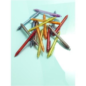 Vancouver recycled PET ballpoint pen, transparent purple (Plastic pen)