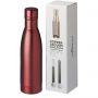 Vasa 500 ml copper vacuum insulated sport bottle, Red