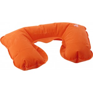 Velour travel cushion Stanley, orange (Travel items)