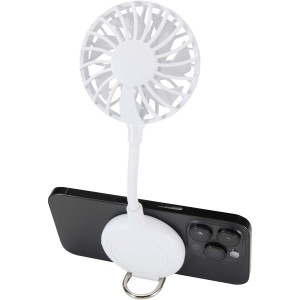 Ventio recycled plastic magnetic portable fan, White