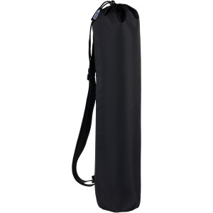 Virabha recycled TPE yoga mat, Solid black (Sports equipment)