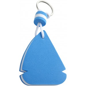EVA key holder Cyrus, blue/white