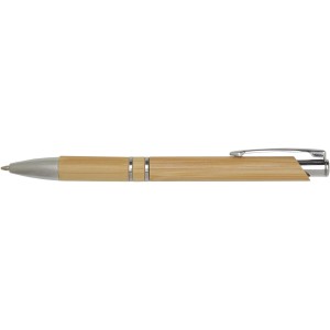 Wicker bamboo ballpoint pen (black ink), Natural (Wooden, bamboo, carton pen)