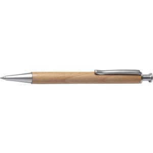 Wooden ballpen Marissa, brown (Wooden, bamboo, carton pen)