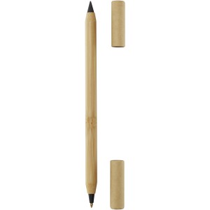 Samambu bamboo duo pen, Natural (Wooden, bamboo, carton pen)
