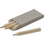 Wooden mini pencil set Kai, brown