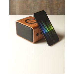 Wooden speaker with charging pad, Wood (Speakers, radios)