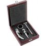 Wooden wine gift set Brady, brown