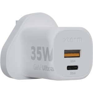 Xtorm XEC035 GaN2 Ultra 35W wall charger - UK plug, White (Eletronics cables, adapters)