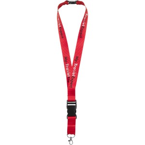 Yogi lanyard detachable buckle, break-away closure, Red (Lanyard, armband, badge holder)