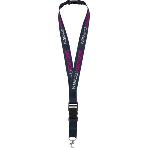 Yogi lanyard with detachable buckle, Navy (Lanyard, armband, badge holder)