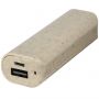 Yoko 1200mAh wheat straw power bank, Beige