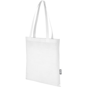 Zeus GRS recycled non-woven convention tote bag 6L, White (Laptop & Conference bags)