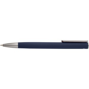 Ziggur aluminium ballpoint pen (blue ink), Navy (Metallic pen)