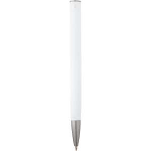 Ziggur aluminium ballpoint pen (blue ink), White (Metallic pen)