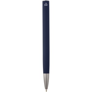 Ziguur recycled aluminium ballpoint pen (black ink), Navy (Metallic pen)