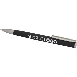 Ziguur recycled aluminium ballpoint pen (black ink), Solid b (Metallic pen)