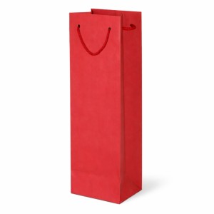 Paperbag with cord handle, red